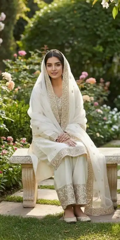 JF 040 Off White Fendy Silk Salwar Suitwith Embroidery Work & Lace Work. Now at just ₹2049. Delivery 4-6 Working Days. Shop now. | Jump Suits, Straight Suits, Casual Suits, Creative suits, Designer Suits, Palazzo Suits, Party Wear Suits, Patiala Suits, Salwar suit