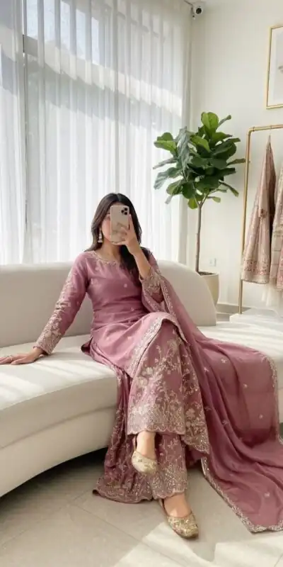 WW 1168 Onion Color Chinon Silk Salwar Suit with Embroidery Work. Online Get it for ₹2099. Delivery 4-6 Working Days. Shop now. | Jump Suits, Straight Suits, Casual Suits, Creative suits, Designer Suits, Palazzo Suits, Party Wear Suits, Patiala Suits, Salwar suit