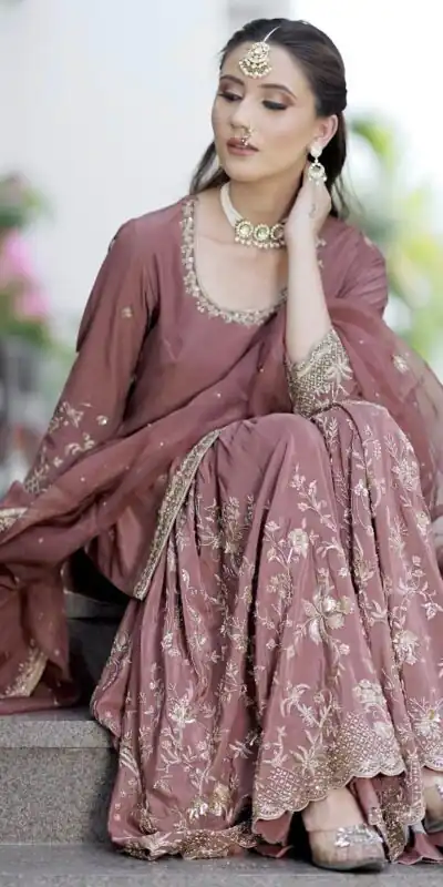 WW 1168 Onion Color Chinon Silk Salwar Suit with Embroidery Work. Online Get it for ₹2099. Delivery 4-6 Working Days. Shop now. | Jump Suits, Straight Suits, Casual Suits, Creative suits, Designer Suits, Palazzo Suits, Party Wear Suits, Patiala Suits, Salwar suit