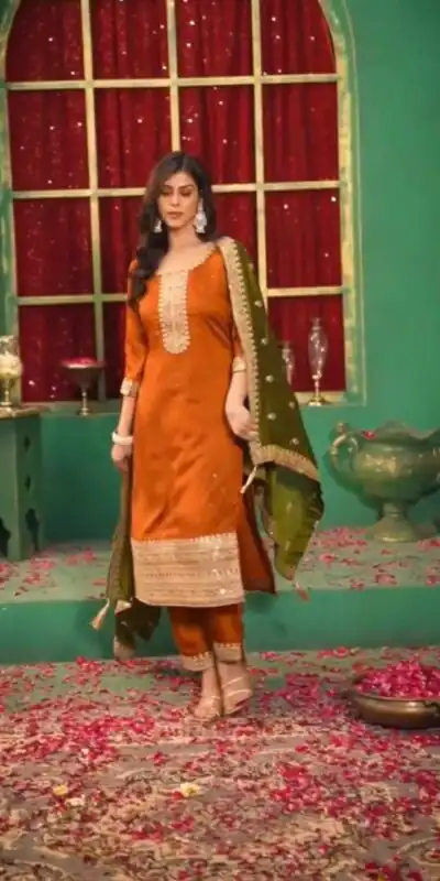 DC 96 Orange Color Chinon Silk Salwar Suit with Embroidery Work. Online Get it for ₹2149. Delivery 4-6 Working Days. Shop now. | Jump Suits, Straight Suits, Casual Suits, Creative suits, Designer Suits, Palazzo Suits, Party Wear Suits, Patiala Suits, Salwar suit