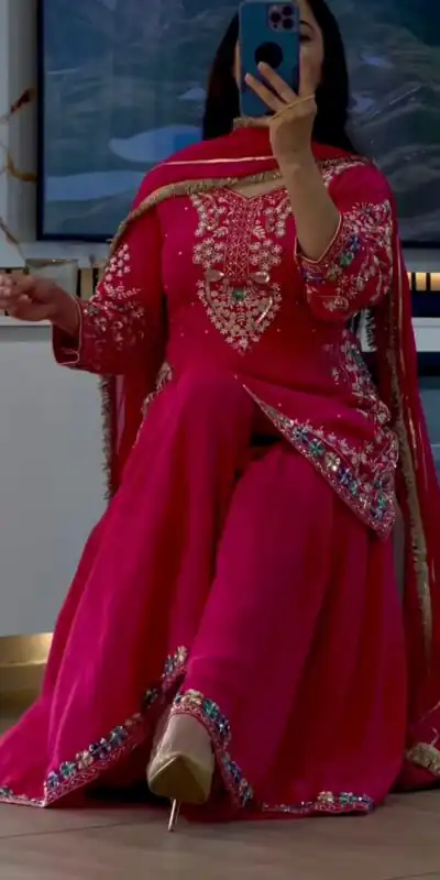 MF 457 Pink Color Chinon Silk Salwar Suit with Embroidery Work. Online Get it for ₹2149. Delivery 4-6 Working Days. Shop now. | Jump Suits, Straight Suits, Casual Suits, Creative suits, Designer Suits, Palazzo Suits, Party Wear Suits, Patiala Suits, Salwar suit