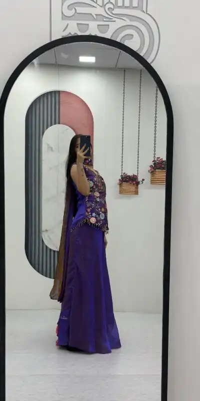 PC 551 Purple Tissue Simmer Salwar Suit with Embroidery Work. Affordable Price ₹2549. Delivery 4-6 Working Days. Shop now. | Jump Suits, Straight Suits, Casual Suits, Creative suits, Designer Suits, Palazzo Suits, Party Wear Suits, Patiala Suits, Salwar suit