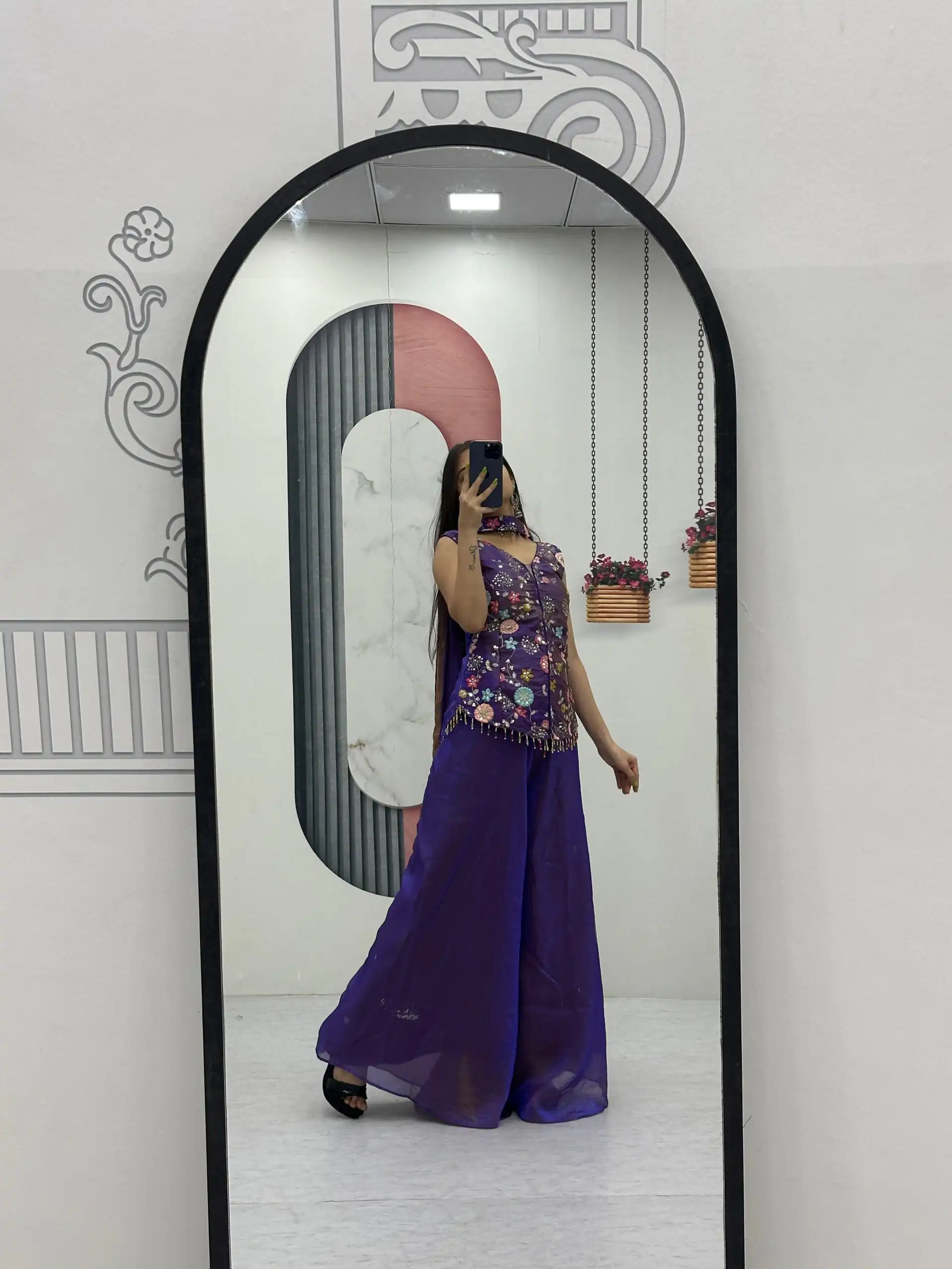 PC 551 Purple Tissue Simmer Salwar Suit with Embroidery Work. Affordable Price ₹2549. Delivery 4-6 Working Days. Shop now. | Jump Suits, Straight Suits, Casual Suits, Creative suits, Designer Suits, Palazzo Suits, Party Wear Suits, Patiala Suits, Salwar suit