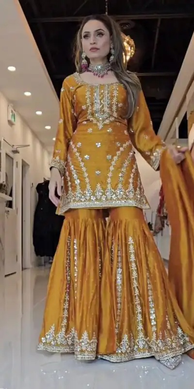 ND 5036 Yellow Color Chinon Silk Salwar Suit with Embroidery Work. Online Get it for ₹2149. Delivery 4-6 Working Days. Shop now. | Jump Suits, Straight Suits, Casual Suits, Creative suits, Designer Suits, Palazzo Suits, Party Wear Suits, Patiala Suits, Salwar suit