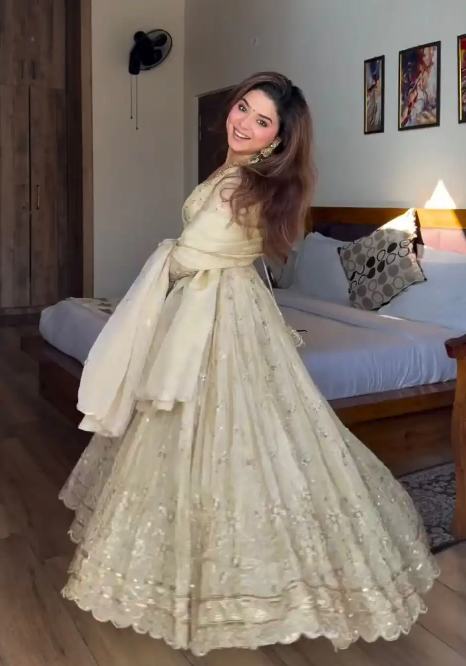 WW 1253 Cream Color Chinon Silk Sequence Lace Work Gown. Online Affordable Price ₹2549. Delivery 4-6 Working Days. Shop now. | Bollywood Gowns, Creative Gowns, Designer Gowns, Embroidered Gowns, Gowns, Party Wear Gowns