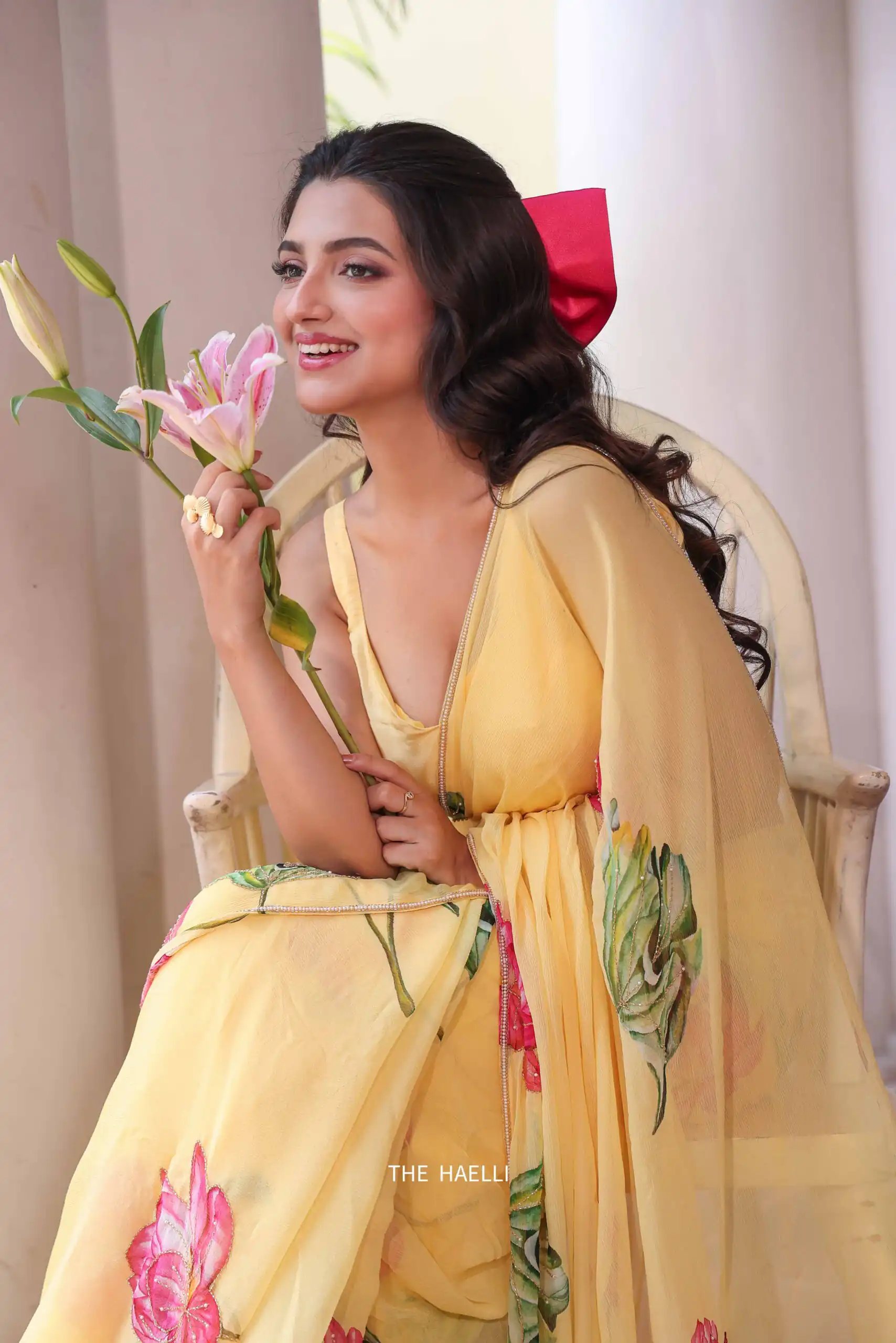 NC 5497 Yellow Soft Tebby Silk Saree. Perfect for Wedding, Party, Onam, Family Gatherings, Mehendi – Festive Deal ₹2049. Delivery 4-6 Working Days | Bollywood Sarees, Creative Sarees, Designer Sarees, Embroidered Sarees, Ethnic Saree, Modern Digital sarees, Party Wear Sarees, Sarees