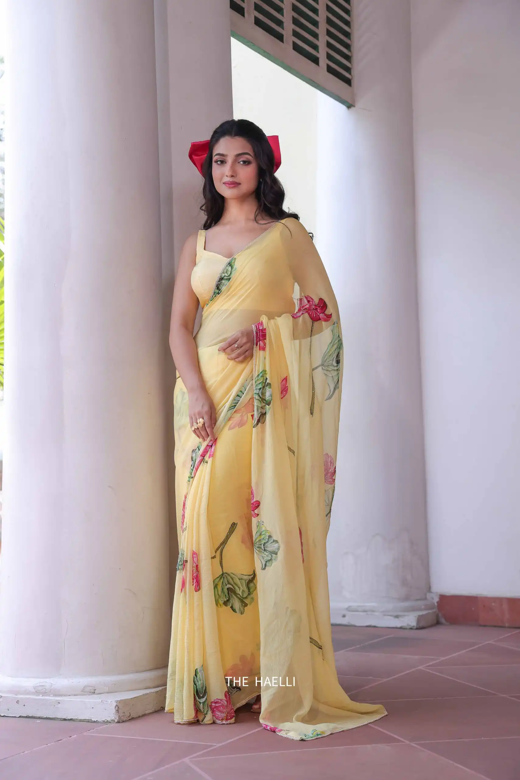 NC 5497 Yellow Soft Tebby Silk Saree. Perfect for Wedding, Party, Onam, Family Gatherings, Mehendi – Festive Deal ₹2049. Delivery 4-6 Working Days | Bollywood Sarees, Creative Sarees, Designer Sarees, Embroidered Sarees, Ethnic Saree, Modern Digital sarees, Party Wear Sarees, Sarees