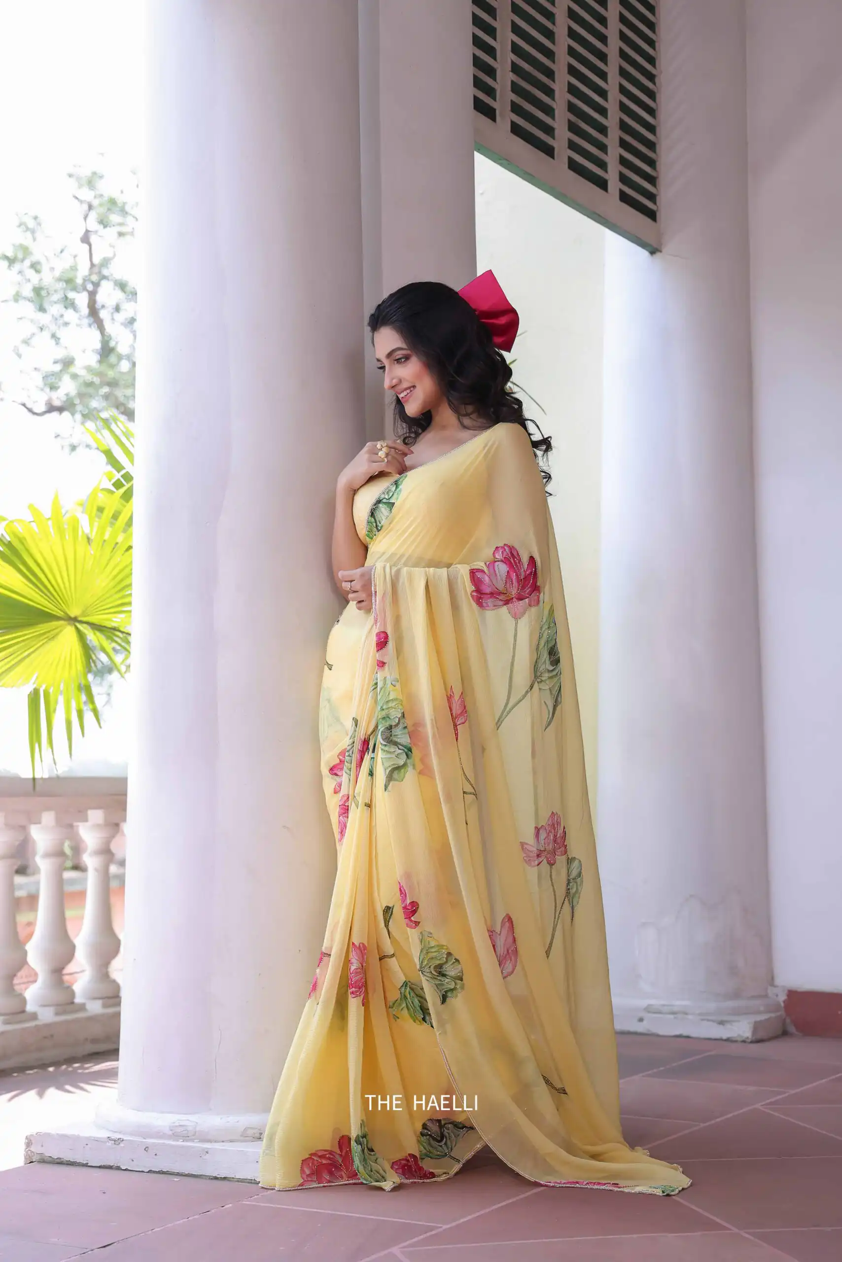 NC 5497 Yellow Soft Tebby Silk Saree. Perfect for Wedding, Party, Onam, Family Gatherings, Mehendi – Festive Deal ₹2049. Delivery 4-6 Working Days | Bollywood Sarees, Creative Sarees, Designer Sarees, Embroidered Sarees, Ethnic Saree, Modern Digital sarees, Party Wear Sarees, Sarees