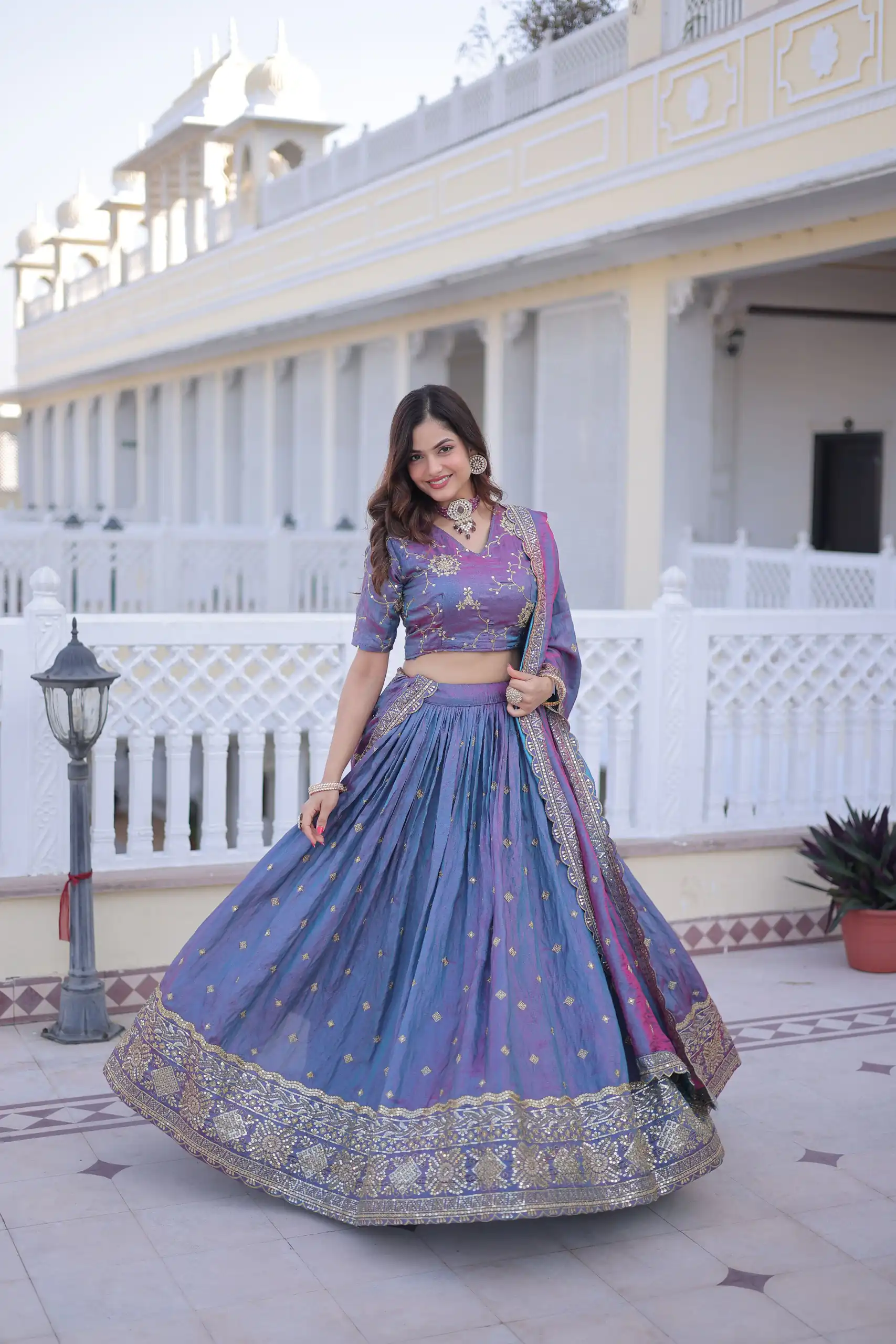 KA 5066 Blue Ysl Silk Lehenga Choli Perfect for Wedding, Party, Lohri, Pongal, Engagement – . Now at just ₹2649. Delivery 4-6 Working Days. Shop now. | Bollywood Lehenga, Creative Lehenga, Designer Lehenga, Embroidered Lehenga, Lehenga, Party Wear Lehenga