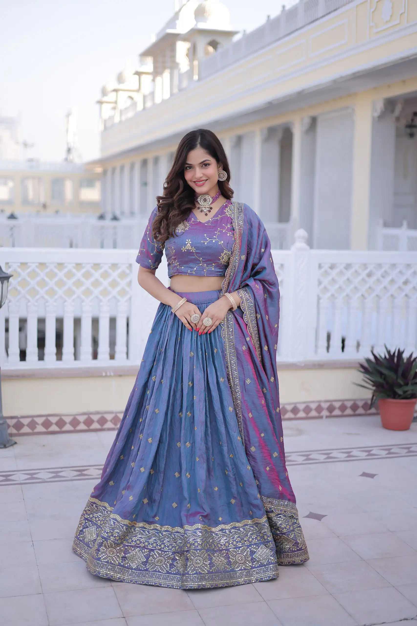 KA 5066 Blue Ysl Silk Lehenga Choli Perfect for Wedding, Party, Lohri, Pongal, Engagement – . Now at just ₹2649. Delivery 4-6 Working Days. Shop now. | Bollywood Lehenga, Creative Lehenga, Designer Lehenga, Embroidered Lehenga, Lehenga, Party Wear Lehenga