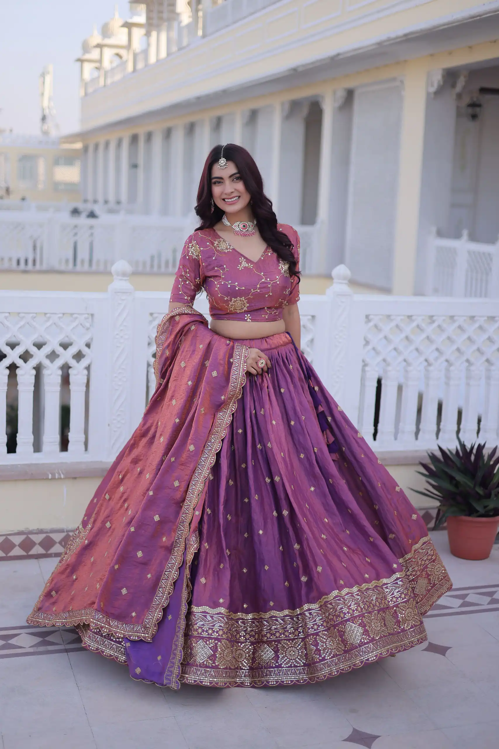 KA 5066 Purple Ysl Silk Lehenga Choli Perfect for Wedding, Party, Lohri, Pongal, Engagement – . Now at just ₹2649. Delivery 4-6 Working Days. Shop now. | Bollywood Lehenga, Creative Lehenga, Designer Lehenga, Embroidered Lehenga, Lehenga, Party Wear Lehenga