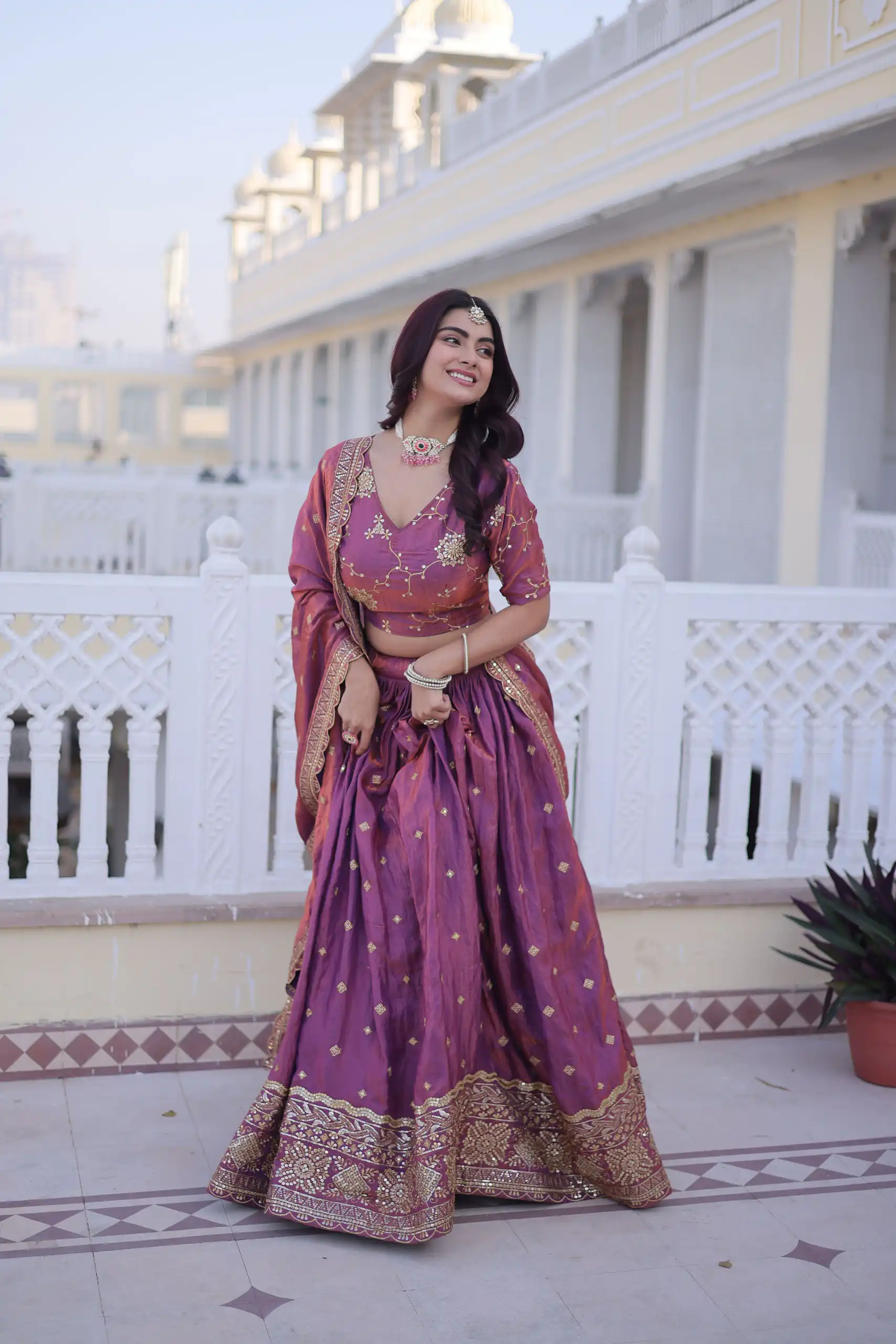 KA 5066 Purple Ysl Silk Lehenga Choli Perfect for Wedding, Party, Lohri, Pongal, Engagement – . Now at just ₹2649. Delivery 4-6 Working Days. Shop now. | Bollywood Lehenga, Creative Lehenga, Designer Lehenga, Embroidered Lehenga, Lehenga, Party Wear Lehenga