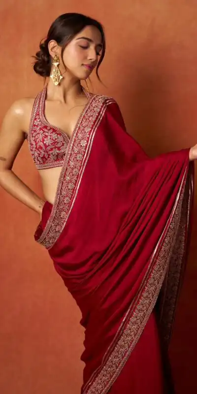 NC 5531 Red Soft Rangoli Silk Saree with Embroidery Work & Lace Work. Special Price ₹1949. Delivery 4-6 Working Days. Shop now. | Bollywood Sarees, Creative Sarees, Designer Sarees, Embroidered Sarees, Ethnic Saree, Modern Digital sarees, Party Wear Sarees, Sarees