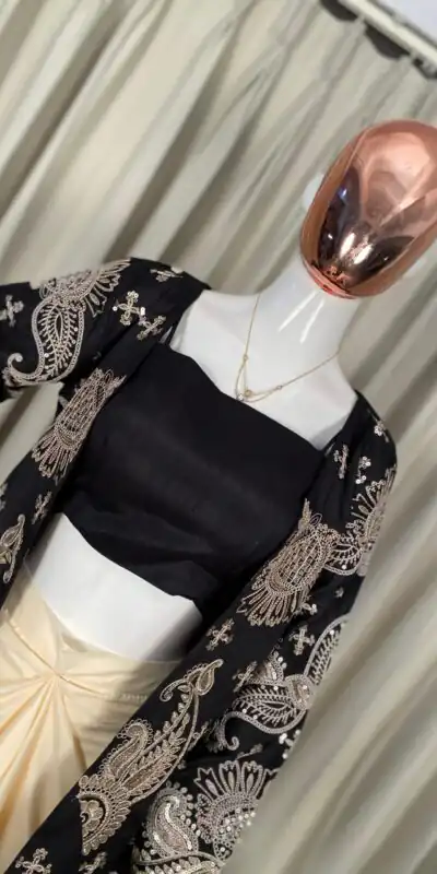 BE 450 Black French Crape Dhoti SuitPerfect for Wedding, Party, Makar Sankranti, Pongal, Anniversary – . Exclusive Offer ₹1999. Delivery 4-6 Working Da | Jump Suits, Straight Suits, Casual Suits, Creative suits, Designer Suits, Palazzo Suits, Party Wear Suits, Patiala Suits, Salwar suit