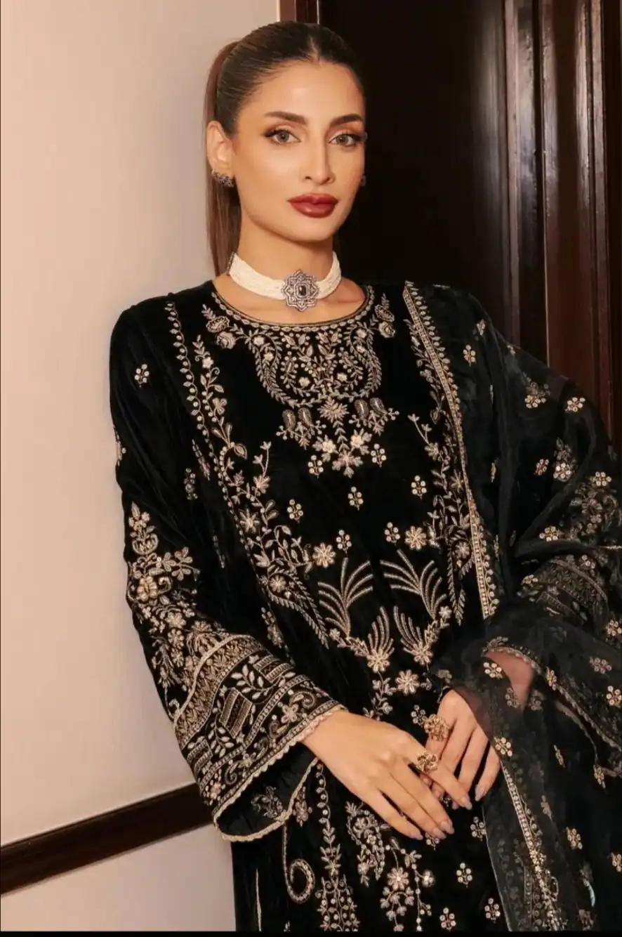NF 1271 Black Korean Satin Silk Salwar Suit with Lace Work & Embroidery Work. Exclusive Offer ₹2449. Delivery 4-6 Working Days. Shop now. | Jump Suits, Straight Suits, Casual Suits, Creative suits, Designer Suits, Palazzo Suits, Party Wear Suits, Patiala Suits, Salwar suit