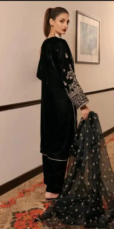 NF 1271 Black Korean Satin Silk Salwar Suit with Lace Work & Embroidery Work. Exclusive Offer ₹2449. Delivery 4-6 Working Days. Shop now. | Jump Suits, Straight Suits, Casual Suits, Creative suits, Designer Suits, Palazzo Suits, Party Wear Suits, Patiala Suits, Salwar suit