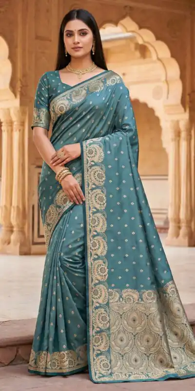 MB 8 Blue in Blue Color Satin Silk Zari Work & Lace Work Saree . Available at ₹2149 only. Delivery 4-6 Working Days. Shop now. | Bollywood Sarees, Creative Sarees, Designer Sarees, Embroidered Sarees, Ethnic Saree, Modern Digital sarees, Party Wear Sarees, Sarees