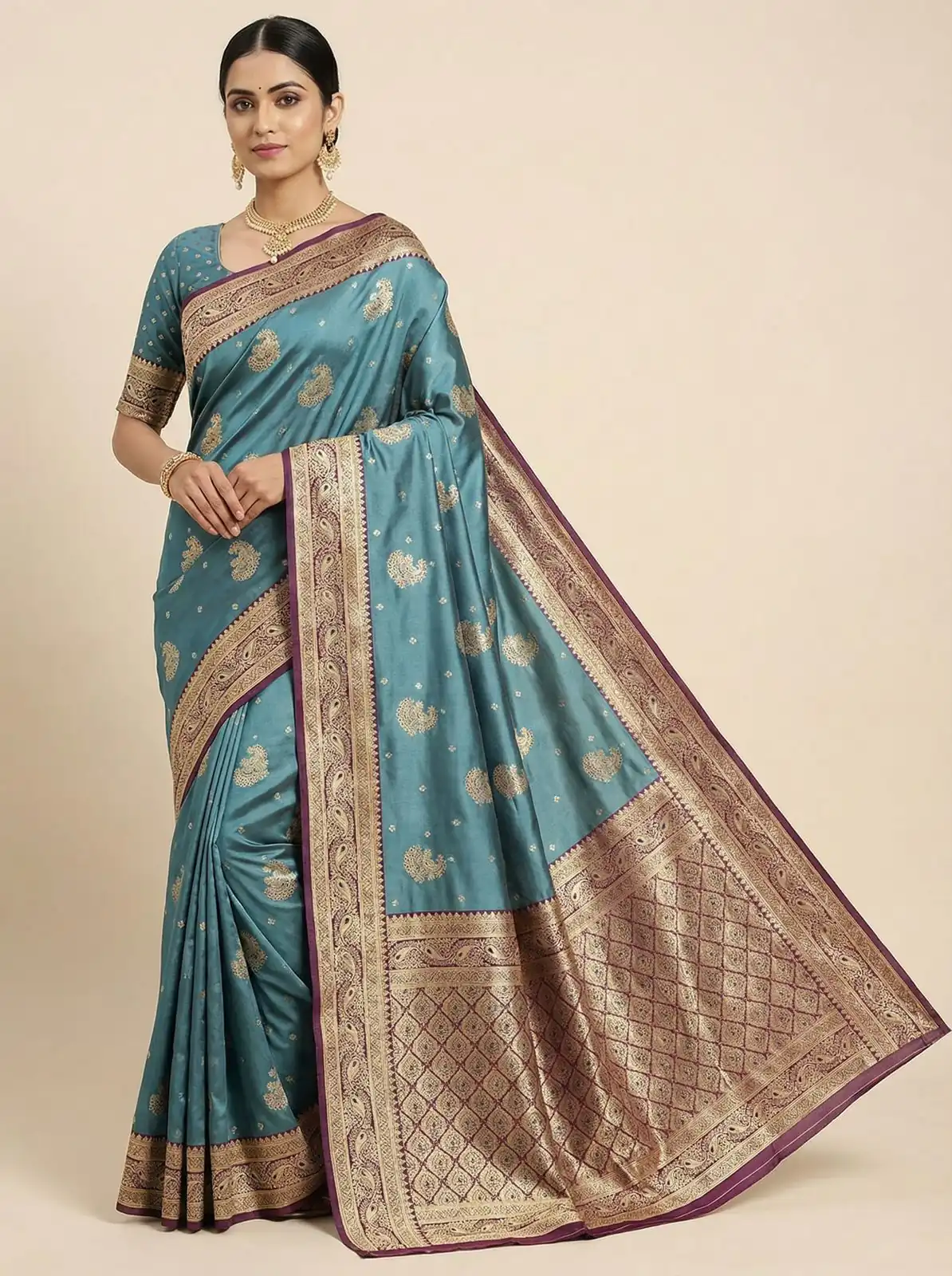 MB 13 Blue Color Smooth Satin Gold Butta Zari Work Saree. Online Special Price ₹2149. Delivery 4-6 Working Days. Shop now. | Bollywood Sarees, Creative Sarees, Designer Sarees, Embroidered Sarees, Ethnic Saree, Modern Digital sarees, Party Wear Sarees, Sarees