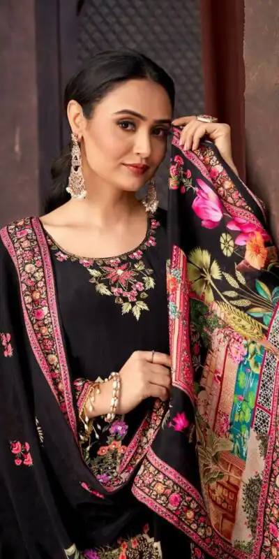 ST 217 Black Georgette Salwar Suit Perfect for Wedding, Party, Lohri, Pooja, Cultural Events – . Get it for ₹1999. Delivery 4-6 Working Days. Shop n | Jump Suits, Straight Suits, Casual Suits, Creative suits, Designer Suits, Palazzo Suits, Party Wear Suits, Patiala Suits, Salwar suit