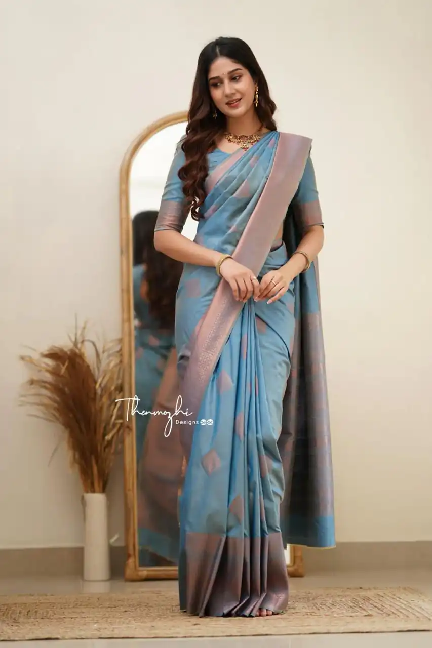KP 6015 Blue Soft Lichi Silk Saree with Lace Border & Lace Work. Special Price ₹1349. Delivery 4-6 Working Days. Shop now. | Bollywood Sarees, Creative Sarees, Designer Sarees, Embroidered Sarees, Ethnic Saree, Modern Digital sarees, Party Wear Sarees, Sarees