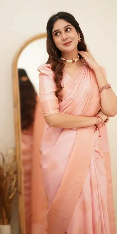 KP 6015 Light Pink Soft Lichi Silk Saree with Lace Border & Lace Work. Special Price ₹1349. Delivery 4-6 Working Days. Shop now. | Bollywood Sarees, Creative Sarees, Designer Sarees, Embroidered Sarees, Ethnic Saree, Modern Digital sarees, Party Wear Sarees, Sarees