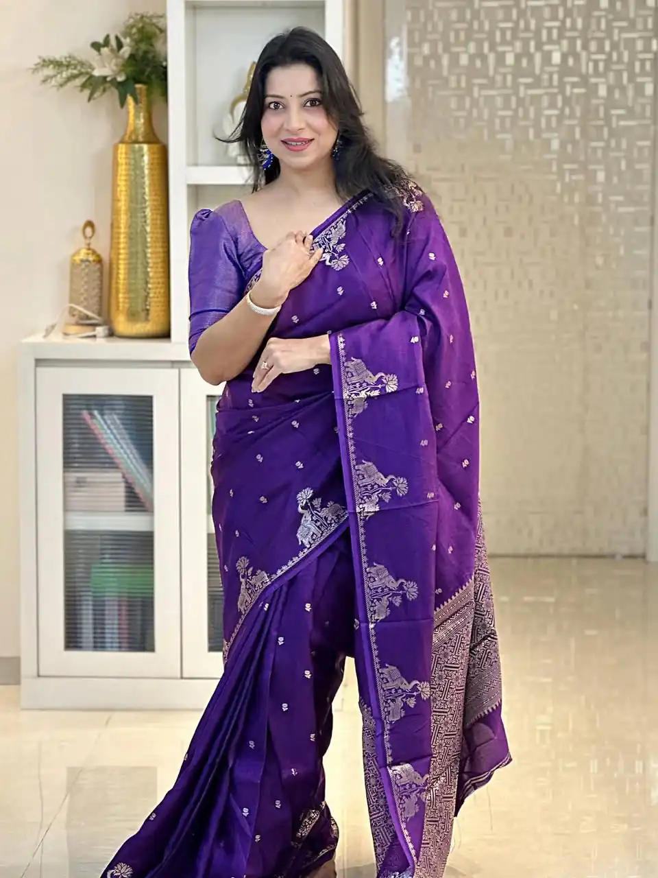 KP 6085 Purple Pink Lichi Silk Saree with Lace Border & Lace Work. Special Price ₹1449. Delivery 4-6 Working Days. Shop now. | Bollywood Sarees, Creative Sarees, Designer Sarees, Embroidered Sarees, Ethnic Saree, Modern Digital sarees, Party Wear Sarees, Sarees