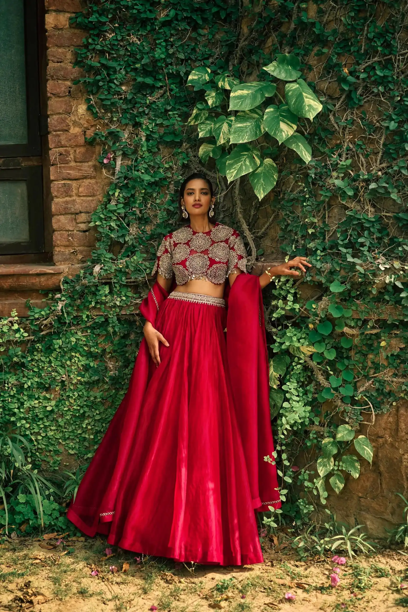 FB L373 Red Color Classic Roman Silk Lehenga Choli with Embroidery Work. Available at ₹3049 only. Delivery 4-6 Working Days. Shop now. | Bollywood Lehenga, Creative Lehenga, Designer Lehenga, Embroidered Lehenga, Lehenga, Party Wear Lehenga