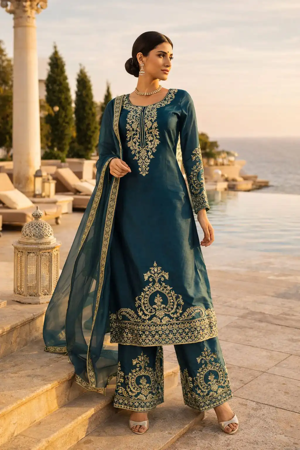 RTC 5983 Teal Blue Zimmy Silk Salwar Suit Perfect for Wedding, Party, Karwa Chauth, Haldi, Eid – . Special Price ₹2099. Delivery 4-6 Working Days. Shop no | Jump Suits, Straight Suits, Casual Suits, Creative suits, Designer Suits, Palazzo Suits, Party Wear Suits, Patiala Suits, Salwar suit