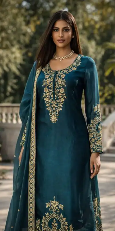 RTC 5983 Teal Blue Zimmy Silk Salwar Suit Perfect for Wedding, Party, Karwa Chauth, Haldi, Eid – . Special Price ₹2099. Delivery 4-6 Working Days. Shop no | Jump Suits, Straight Suits, Casual Suits, Creative suits, Designer Suits, Palazzo Suits, Party Wear Suits, Patiala Suits, Salwar suit