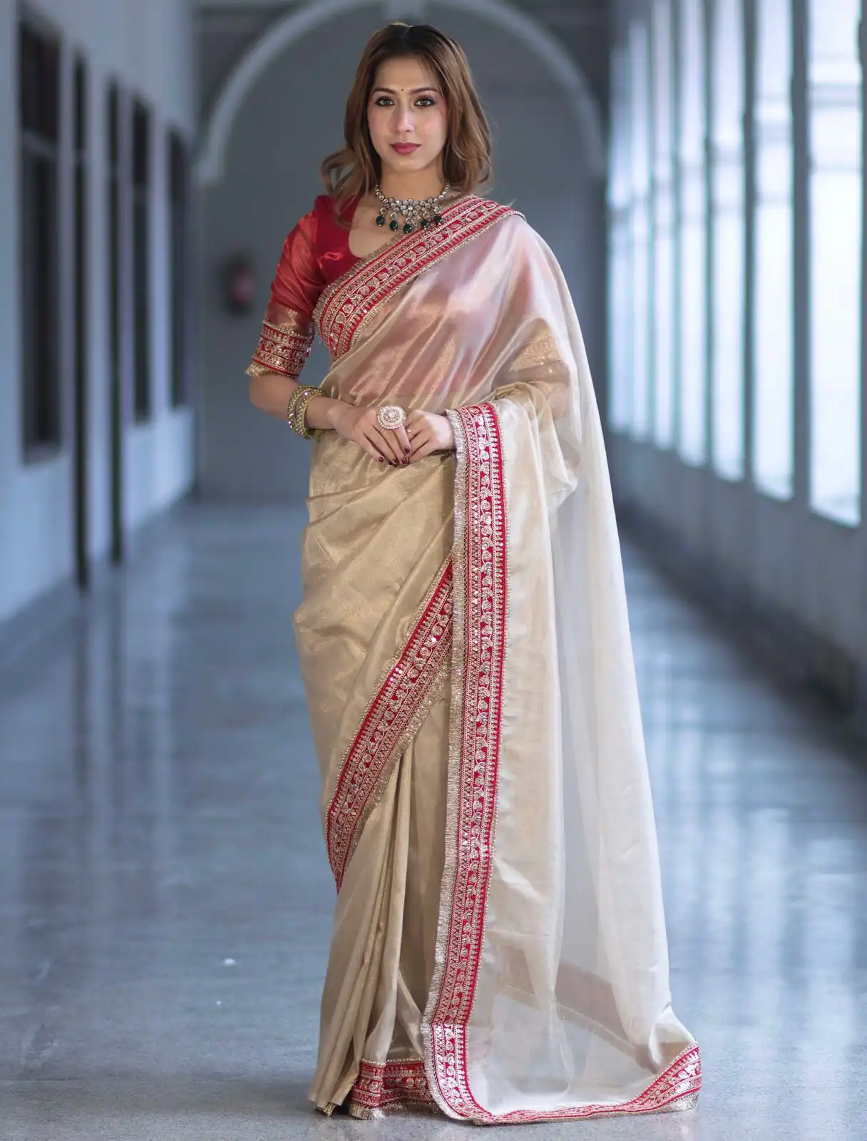 NC 5559 Cream Soft Twil Net Saree. Perfect for Wedding, Party, Onam, Family Gatherings, Mehendi – Festive Deal ₹1849. Delivery 4-6 Working Days | Bollywood Sarees, Creative Sarees, Designer Sarees, Embroidered Sarees, Ethnic Saree, Modern Digital sarees, Party Wear Sarees, Sarees