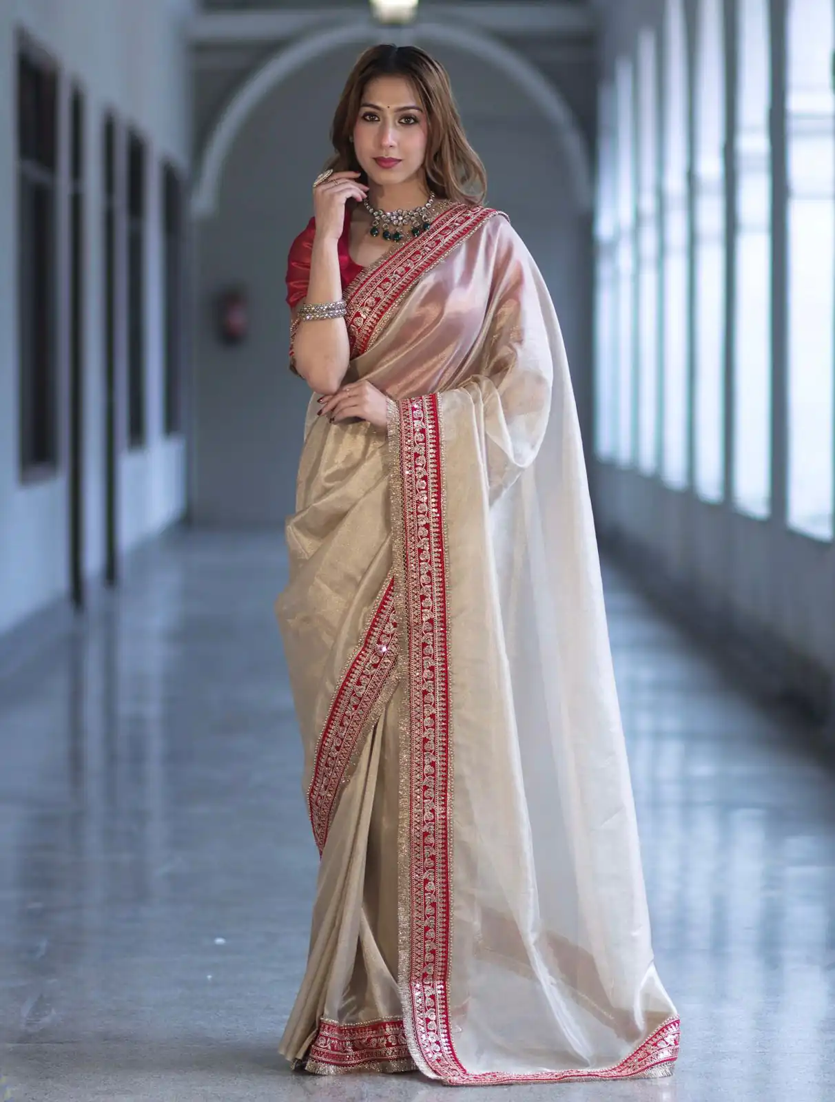 NC 5559 Cream Soft Twil Net Saree. Perfect for Wedding, Party, Onam, Family Gatherings, Mehendi – Festive Deal ₹1849. Delivery 4-6 Working Days | Bollywood Sarees, Creative Sarees, Designer Sarees, Embroidered Sarees, Ethnic Saree, Modern Digital sarees, Party Wear Sarees, Sarees
