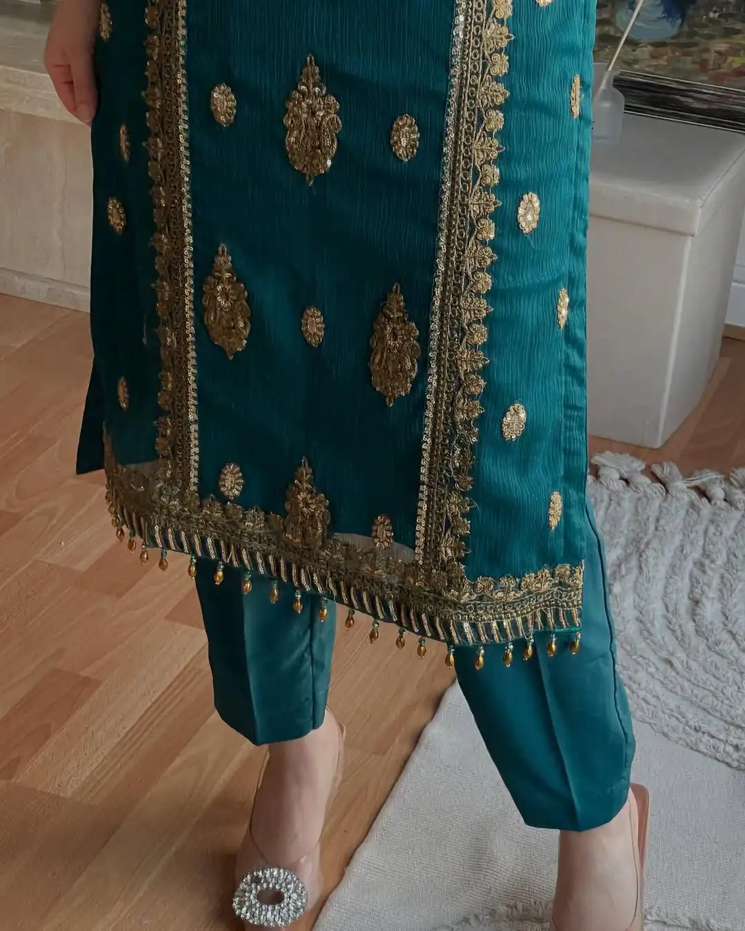 MD 3042 Teal Chinon Silk Salwar Suit with Embroidery Work & Lace Work. Affordable Price ₹2049. Delivery 4-6 Working Days. Shop now. | Jump Suits, Straight Suits, Casual Suits, Creative suits, Designer Suits, Palazzo Suits, Party Wear Suits, Patiala Suits, Salwar suit