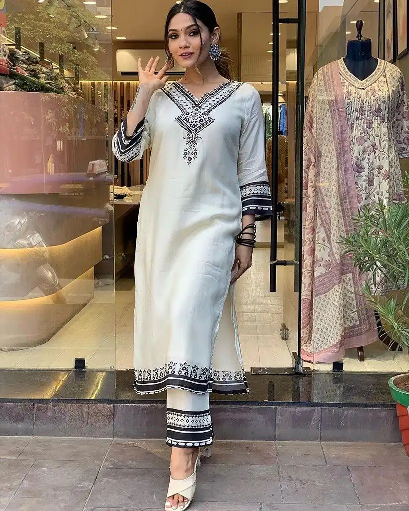 DC G20 White in Maslin Digital Print Salwar Suit . Wedding, Party, Festive, Events, Introductory Price ₹1549. Delivery 4-6 Working Days. Shop now. | Jump Suits, Straight Suits, Casual Suits, Creative suits, Designer Suits, Palazzo Suits, Party Wear Suits, Patiala Suits, Salwar suit