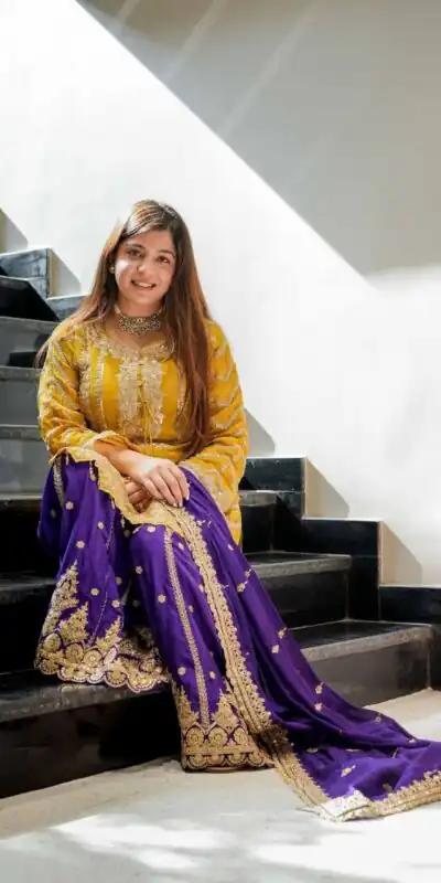 ZS 7001 Yellow Chinon Silk Salwar Suit with Embroidery Work & Lace Work. Affordable Price ₹2499. Delivery 4-6 Working Days. Shop now. | Jump Suits, Straight Suits, Casual Suits, Creative suits, Designer Suits, Palazzo Suits, Party Wear Suits, Patiala Suits, Salwar suit