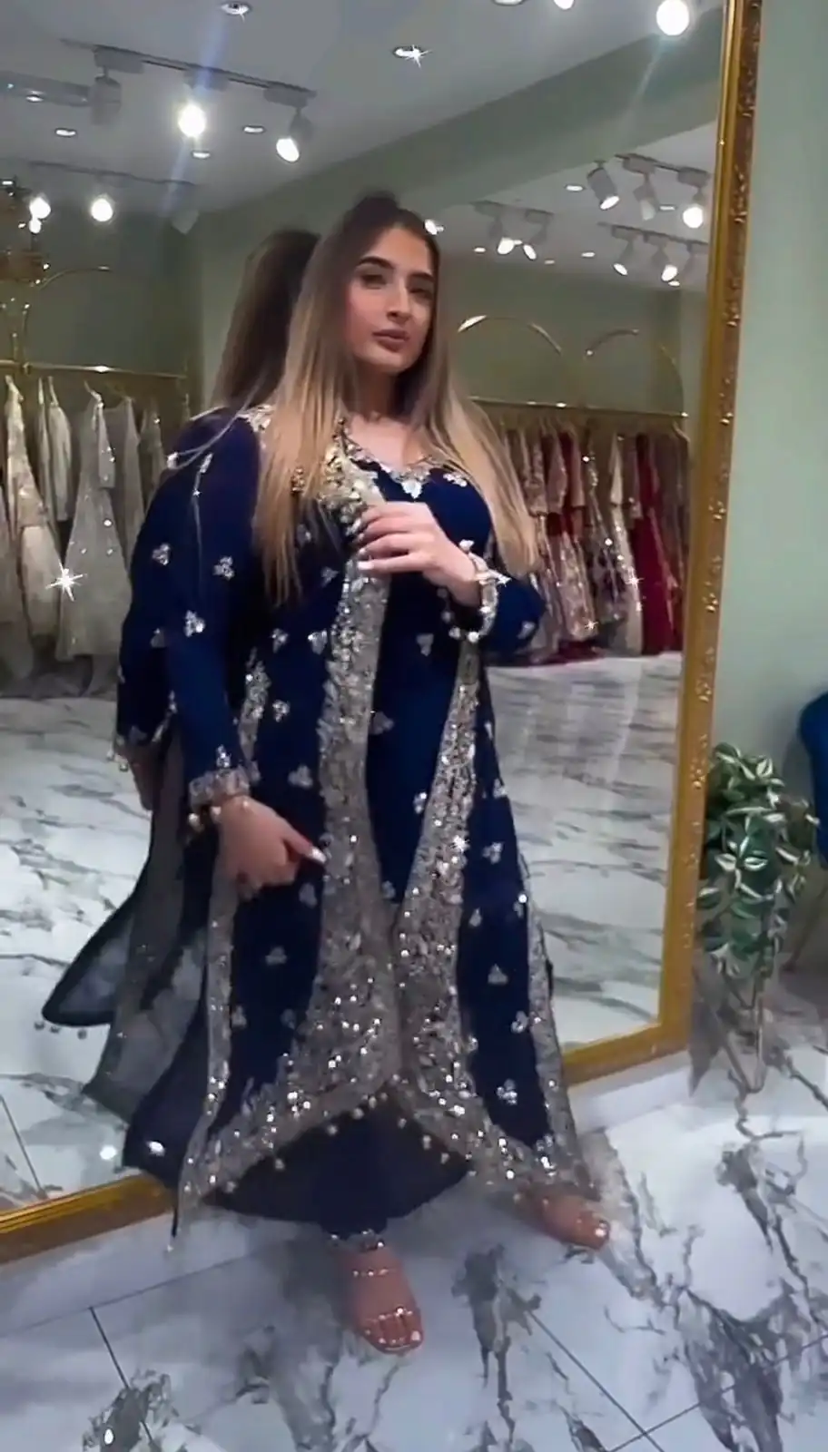 ST 1151 Navy Blue Color Dual Tone Star Georgette Salwar Suit with Embroidery Work. Affordable Price ₹2049. Delivery 4-6 Working Days. Shop now. | Jump Suits, Straight Suits, Casual Suits, Creative suits, Designer Suits, Palazzo Suits, Party Wear Suits, Patiala Suits, Salwar suit