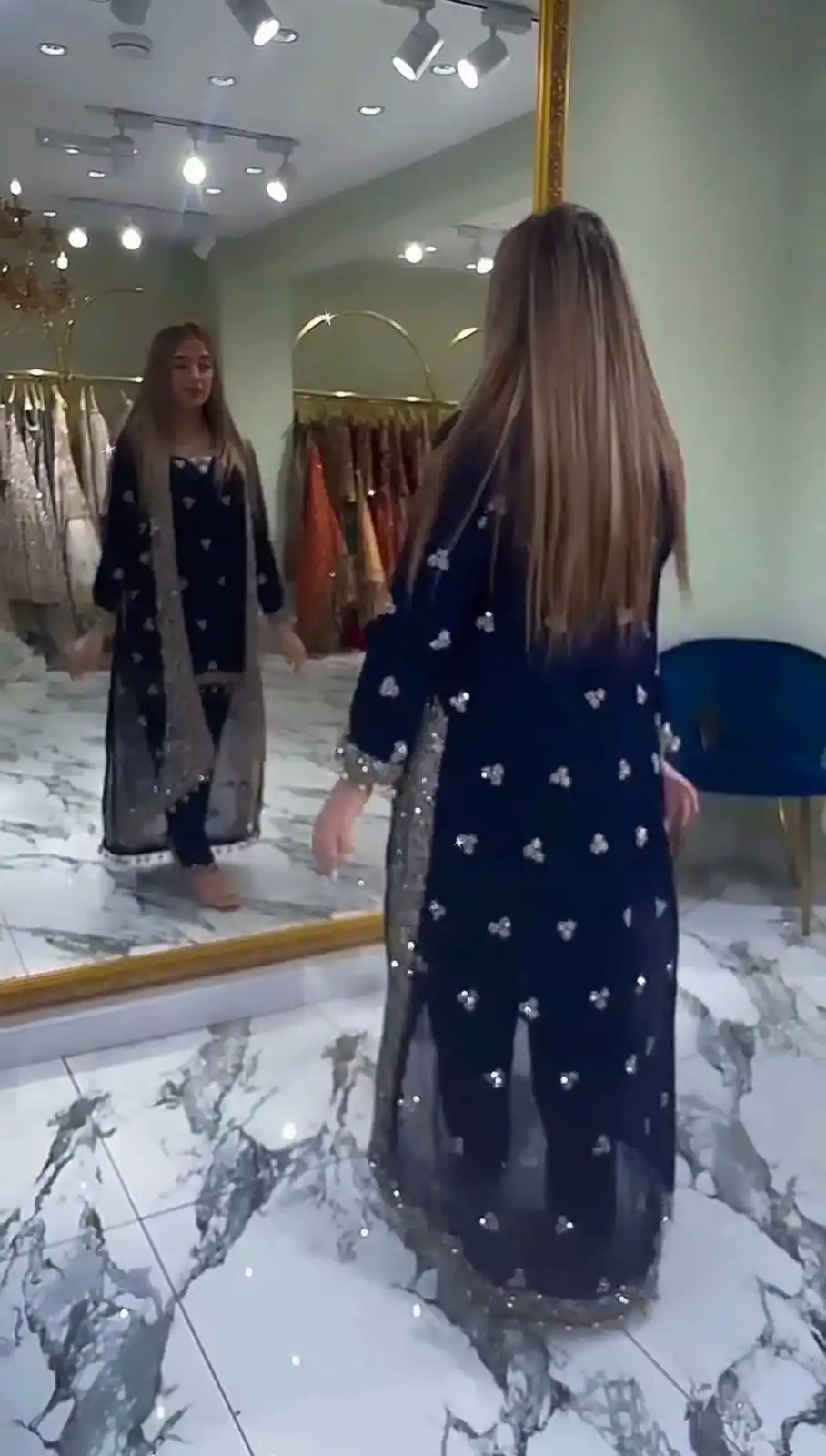 ST 1151 Navy Blue Color Dual Tone Star Georgette Salwar Suit with Embroidery Work. Affordable Price ₹2049. Delivery 4-6 Working Days. Shop now. | Jump Suits, Straight Suits, Casual Suits, Creative suits, Designer Suits, Palazzo Suits, Party Wear Suits, Patiala Suits, Salwar suit