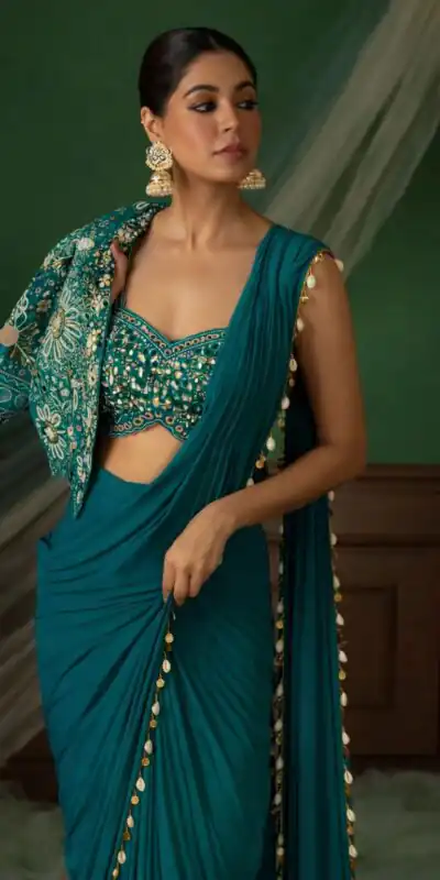 BB 59 Firozi Crep Silk Saree. Perfect for Wedding, Party, Pongal, Reception, Housewarming – Introductory Price ₹2399. Delivery 4-6 Working | Bollywood Sarees, Creative Sarees, Designer Sarees, Embroidered Sarees, Ethnic Saree, Modern Digital sarees, Party Wear Sarees, Sarees