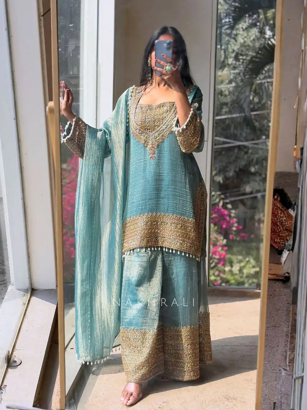 SR 1705 Firozi Fendy Silk Salwar Suit Perfect for Wedding, Party, Cultural Events, Sangeet, Housewarming – . Grab it for ₹2449. Delivery 4-6 Working Da | Jump Suits, Straight Suits, Casual Suits, Creative suits, Designer Suits, Palazzo Suits, Party Wear Suits, Patiala Suits, Salwar suit