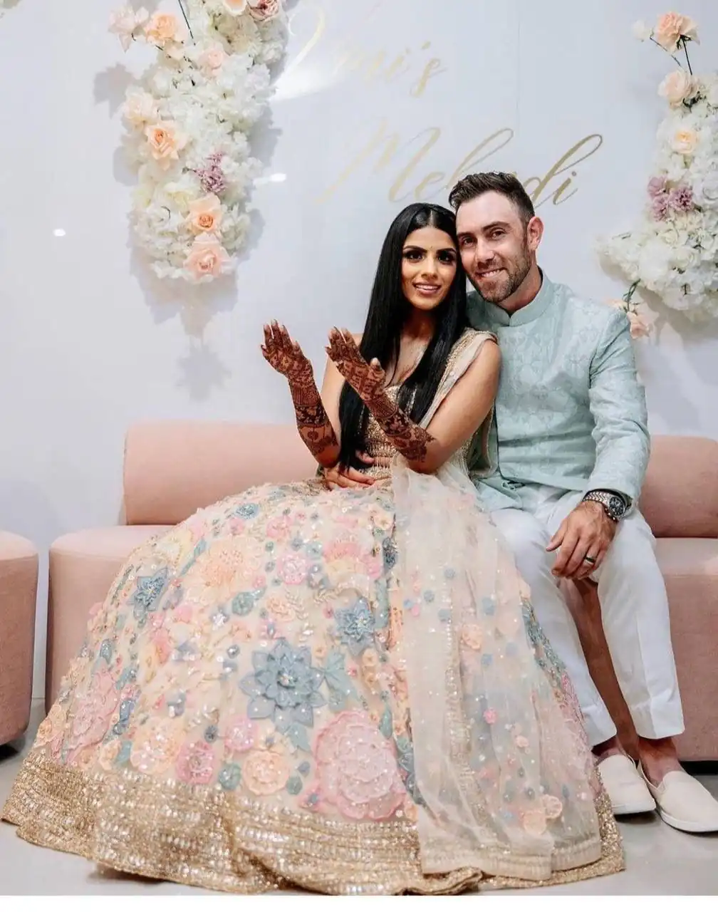 KF 1432 Cream | Color Georgette Lehenga Choli with Embroidery Work. Available at ₹3099 only. Delivery 4-6 Working Days. Shop now. | Bollywood Lehenga, Creative Lehenga, Designer Lehenga, Embroidered Lehenga, Lehenga, Party Wear Lehenga