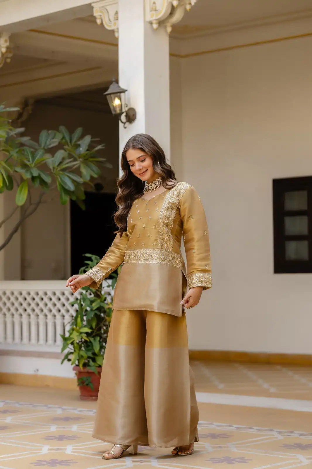 RR 42 Mustered Banarasi Viscous Salwar Suit with Embroidery Work & Bead Work. Exclusive Offer ₹2549. Delivery 4-6 Working Days. Shop now. | Jump Suits, Straight Suits, Casual Suits, Creative suits, Designer Suits, Palazzo Suits, Party Wear Suits, Patiala Suits, Salwar suit