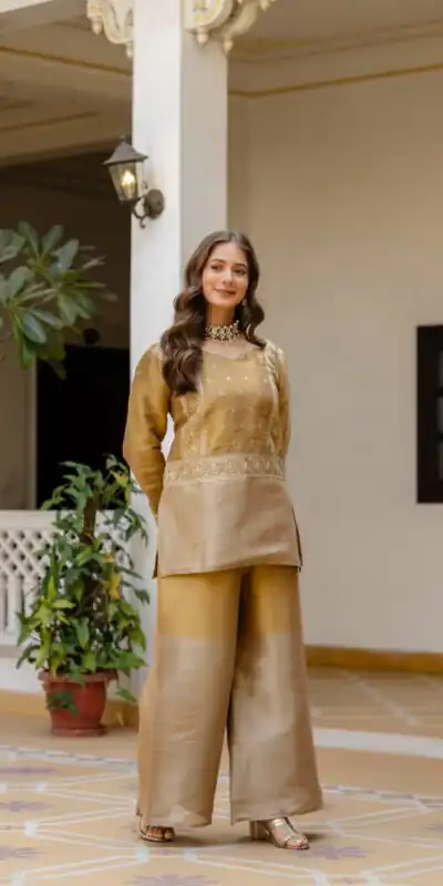 RR 42 Mustered Banarasi Viscous Salwar Suit with Embroidery Work & Bead Work. Exclusive Offer ₹2549. Delivery 4-6 Working Days. Shop now. | Jump Suits, Straight Suits, Casual Suits, Creative suits, Designer Suits, Palazzo Suits, Party Wear Suits, Patiala Suits, Salwar suit