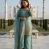 NSR 886 Sky Blue Color Salwar Suit with Mirror Work & Embroidery Work. Best Price ₹2399. Delivery 4-6 Working Days. Shop now. | Jump Suits, Straight Suits, Casual Suits, Creative suits, Designer Suits, Palazzo Suits, Party Wear Suits, Patiala Suits, Salwar suit