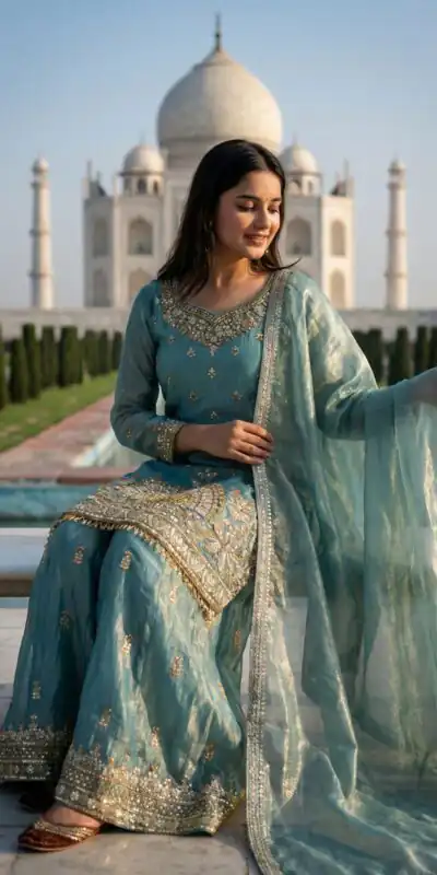 NSR 886 Sky Blue Color Salwar Suit with Mirror Work & Embroidery Work. Best Price ₹2399. Delivery 4-6 Working Days. Shop now. | Jump Suits, Straight Suits, Casual Suits, Creative suits, Designer Suits, Palazzo Suits, Party Wear Suits, Patiala Suits, Salwar suit