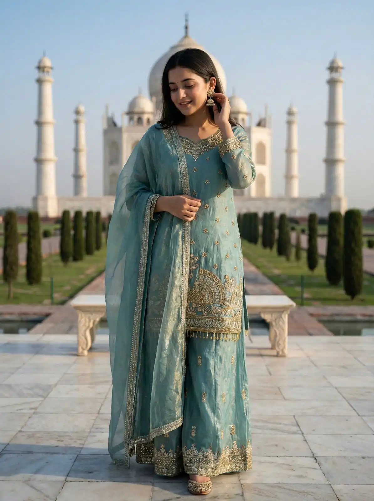 NSR 886 Sky Blue Color Salwar Suit with Mirror Work & Embroidery Work. Best Price ₹2399. Delivery 4-6 Working Days. Shop now. | Jump Suits, Straight Suits, Casual Suits, Creative suits, Designer Suits, Palazzo Suits, Party Wear Suits, Patiala Suits, Salwar suit