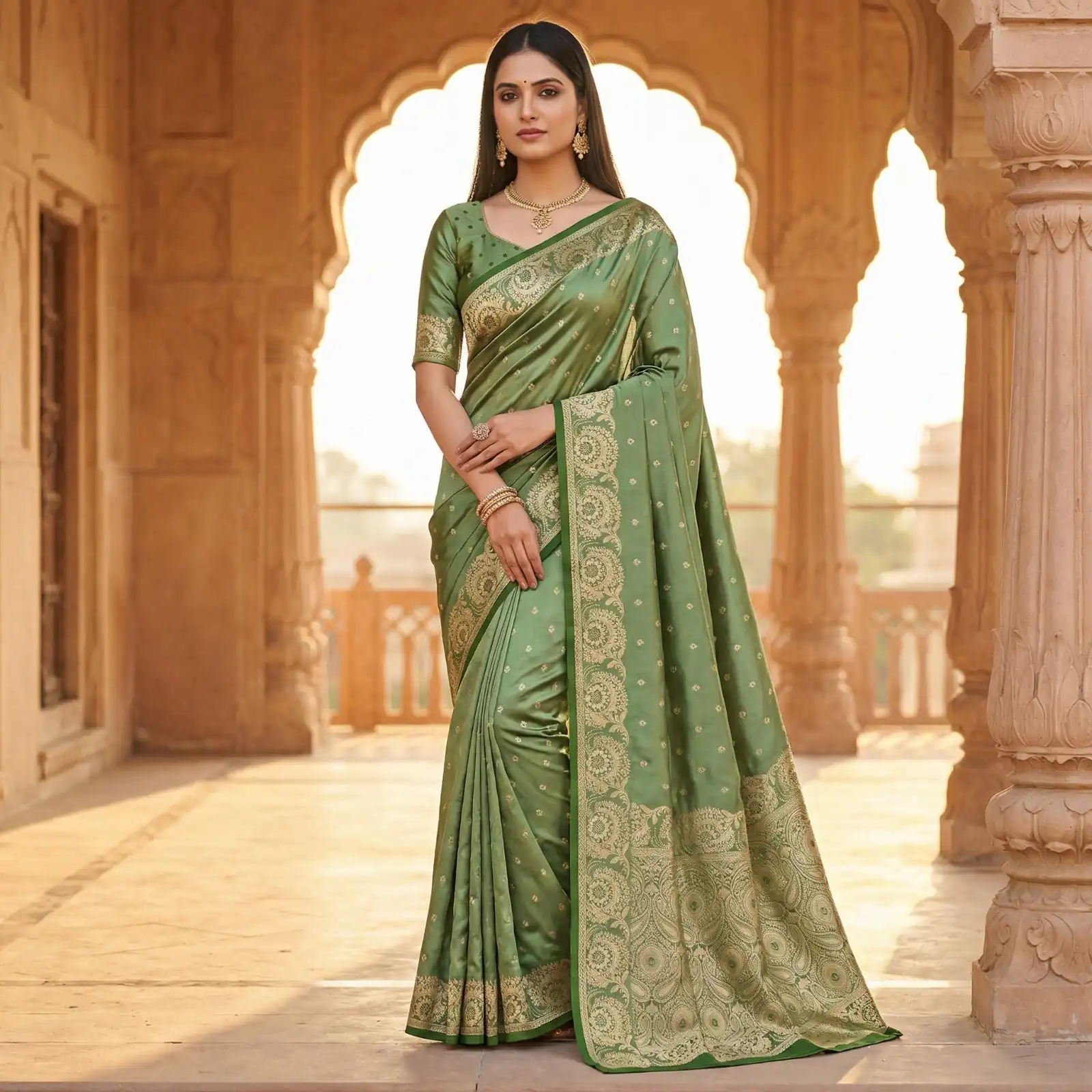 MB 8 Green in Color Satin Silk Zari Work & Lace Work Saree . Available at ₹2149 only. Delivery 4-6 Working Days. Shop now. | Bollywood Sarees, Creative Sarees, Designer Sarees, Embroidered Sarees, Ethnic Saree, Modern Digital sarees, Party Wear Sarees, Sarees