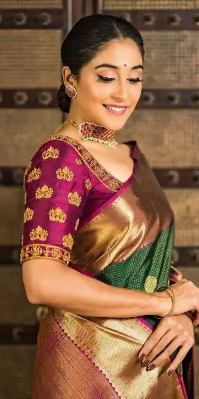 KPR 030 Green Color Soft Lichi Silk Saree with Lace Border & Lace Work. Best Price ₹1499. Delivery 4-6 Working Days. Shop now. | Bollywood Sarees, Creative Sarees, Designer Sarees, Embroidered Sarees, Ethnic Saree, Modern Digital sarees, Party Wear Sarees, Sarees