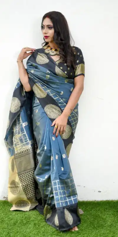 KPR 080 Grey Color Soft Lichi Silk Saree with Lace Border & Lace Work. Best Price ₹1449. Delivery 4-6 Working Days. Shop now. | Bollywood Sarees, Creative Sarees, Designer Sarees, Embroidered Sarees, Ethnic Saree, Modern Digital sarees, Party Wear Sarees, Sarees