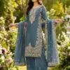 SRK 5316 Grey Organza Silk Salwar Suit Perfect for Wedding, Party, Makar Sankranti, Eid, Durga Puja – . Affordable Price ₹2149. Delivery 4-6 Workin | Jump Suits, Straight Suits, Casual Suits, Creative suits, Designer Suits, Palazzo Suits, Party Wear Suits, Patiala Suits, Salwar suit