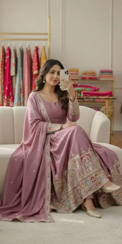 WW 1191 Lavender Color Chinon Silk Sequence Lace Work Gown. Online Affordable Price ₹2549. Delivery 4-6 Working Days. Shop now. | Bollywood Gowns, Creative Gowns, Designer Gowns, Embroidered Gowns, Gowns, Party Wear Gowns