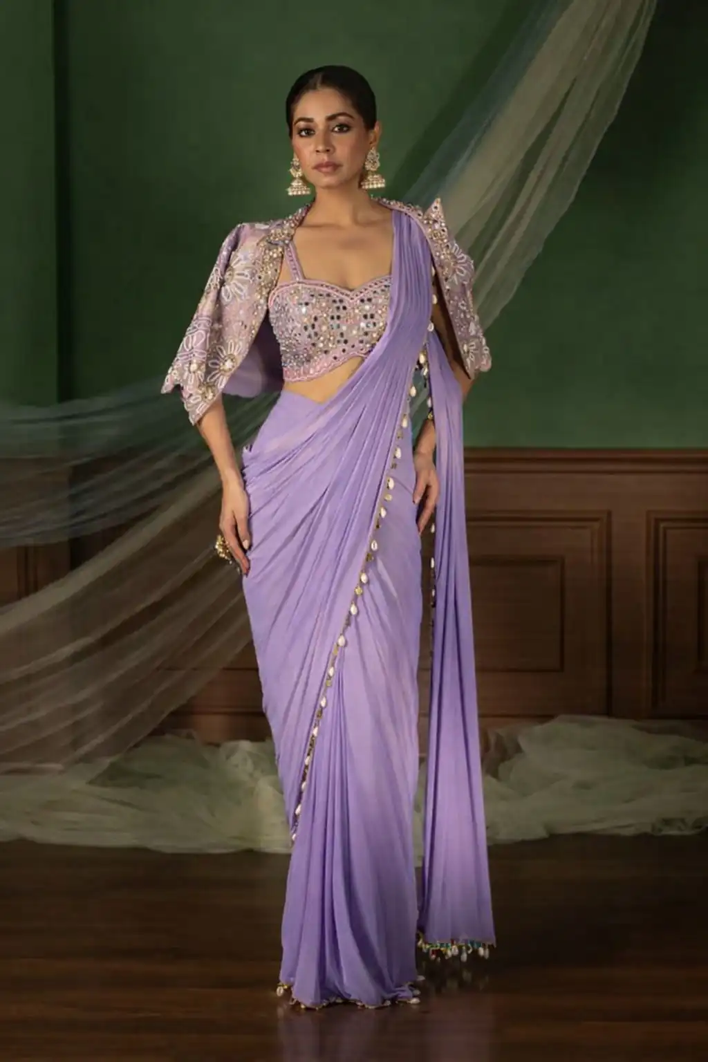 BB 59 Lavender Crep Silk Saree. Perfect for Wedding, Party, Pongal, Reception, Housewarming – Introductory Price ₹2399. Delivery 4-6 Working | Bollywood Sarees, Creative Sarees, Designer Sarees, Embroidered Sarees, Ethnic Saree, Modern Digital sarees, Party Wear Sarees, Sarees